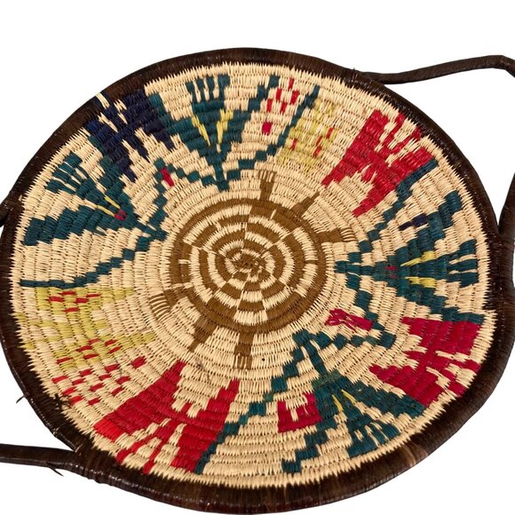 Vintage Wounaan and Embera Turtle Tortoise Butterfly Bird Basket Made In Panama - Picture 2 of 4